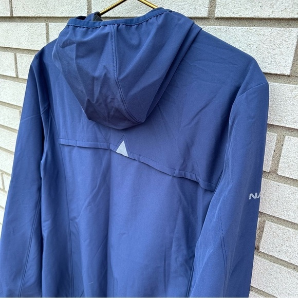 Nathan Tour Hooded Waterproof Jacket Peacoat Navy Blue Medium NWT - Picture 11 of 15